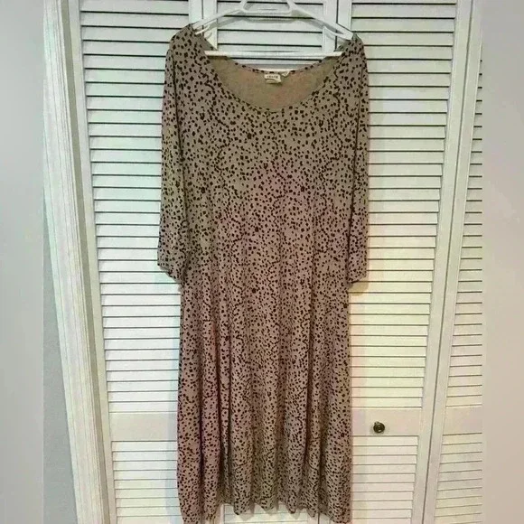 Truth + Style Regular Printed Knit Bubble Hem Dress Size XL A399241 - Picture 3 of 11